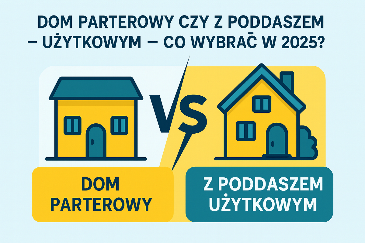 You are currently viewing Dom parterowy czy z poddaszem użytkowym – co wybrać w 2025? Wygoda i funkcjonalność