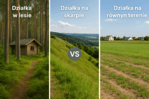 Read more about the article Działka w lesie, działka na skarpie czy działka na równym terenie – jakie ma to znaczenie przy budowie domu ?