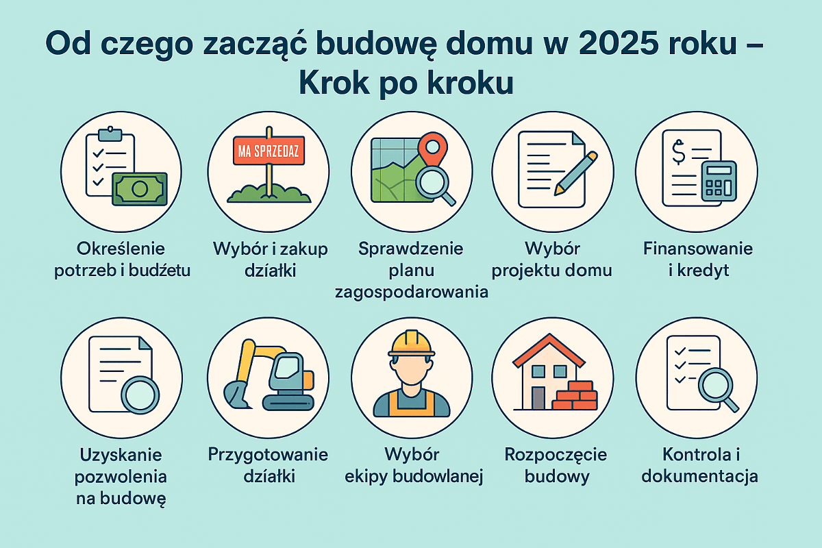 Read more about the article Od czego zacząć budowę domu w 2025 – krok po kroku
