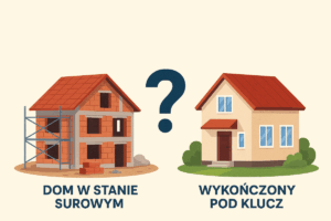 Read more about the article Budowa domu stan surowy a wykończenie pod klucz – co wybrać i ile to kosztuje?