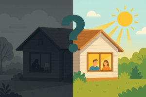 Read more about the article Usytuowanie domu na działce względem stron świata – jak wpływa na komfort i rachunki w 2025?