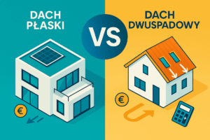 Read more about the article Dach płaski czy dwuspadowy – koszty i funkcjonalność