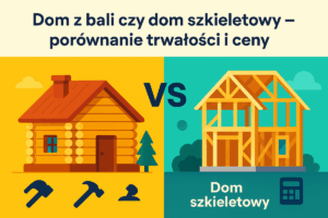 Read more about the article Dom z bali czy dom szkieletowy – porównanie trwałości i ceny