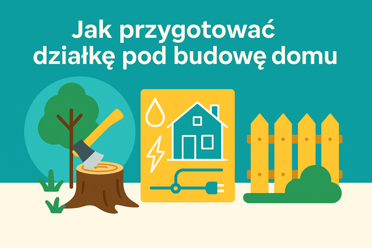 Read more about the article Jak przygotować działkę pod budowę domu – wycinka drzew na działce, przyłącza, ogrodzenie