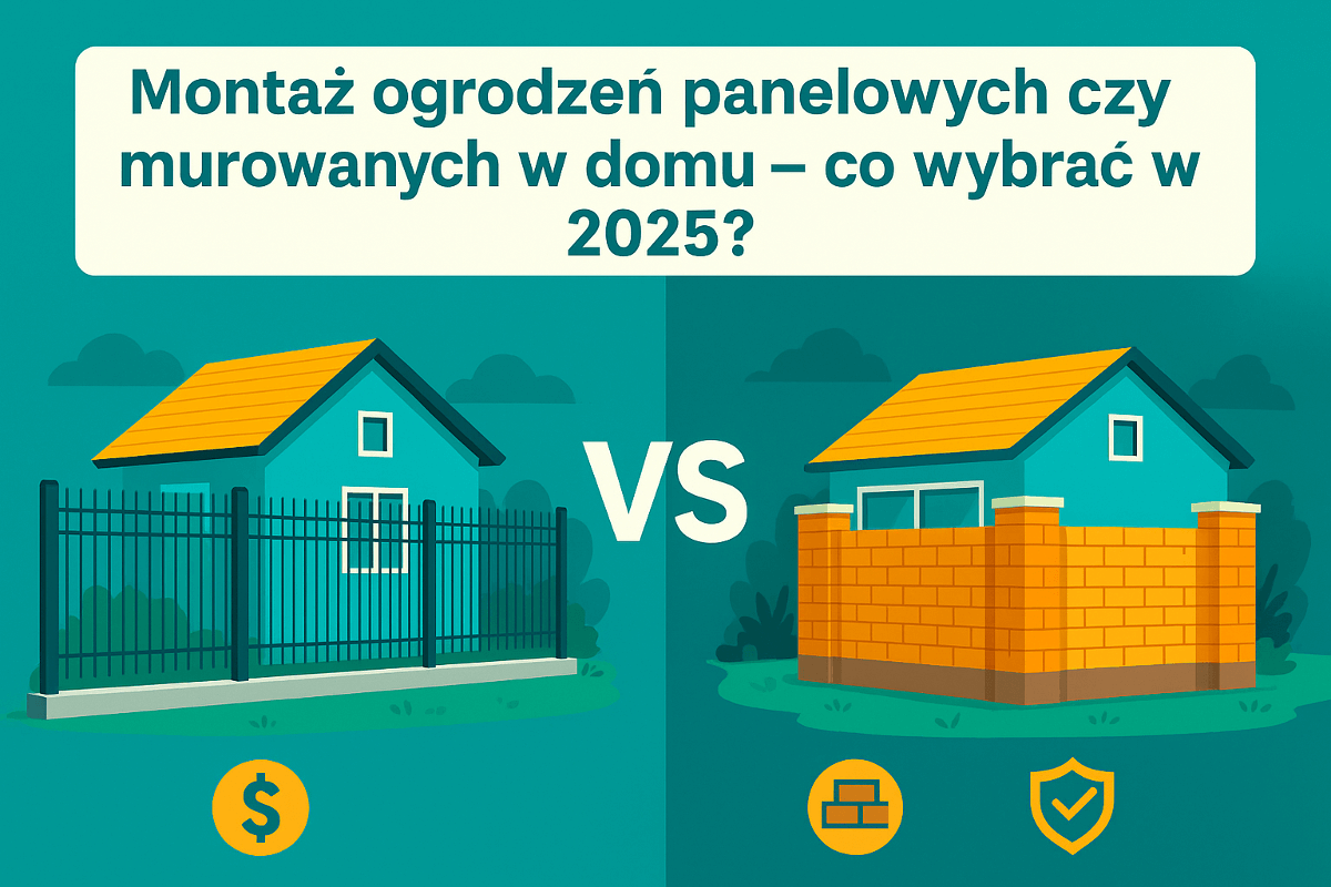 Read more about the article Montaż ogrodzeń panelowych czy murowanych w domu – co wybrać w 2025 ?