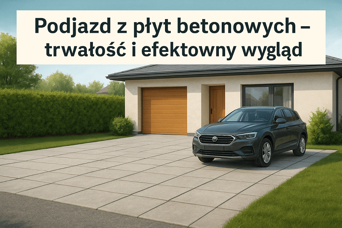 Read more about the article Podjazd z płyt betonowych – trwałość i efektowny wygląd