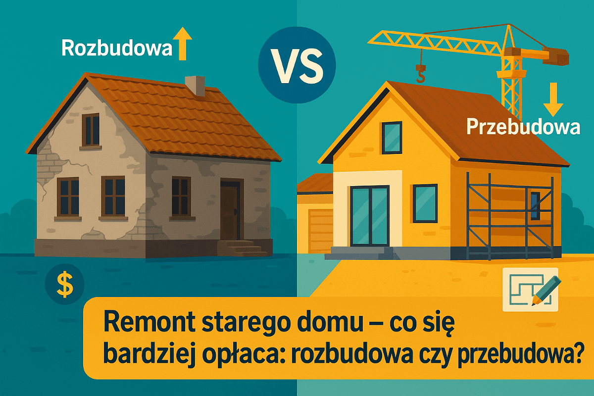 Read more about the article Remont starego domu – co się bardziej opłaca: rozbudowa czy przebudowa?