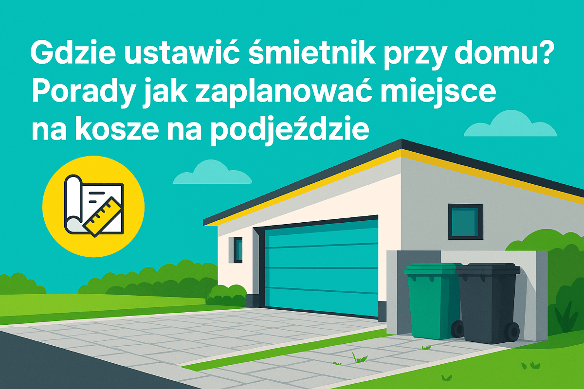 Read more about the article Gdzie ustawić śmietnik przy domu? Porady jak zaplanować miejsce na kosze na podjeździe